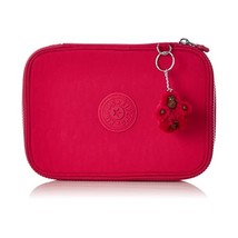 Kipling 100 PENS Pencil Cases, 21 cm, 1.5 liters, Pink (True Pink)  - $59.00