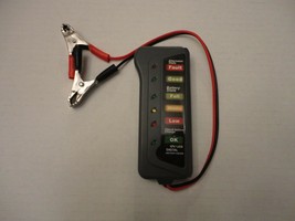 12V Car Automobile Battery Alternator State Tester Diagnostic Tool Clamp Clips A - £14.17 GBP