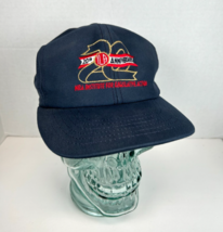NRA 20th Annual ILA Anniversary (Vintage 1995) Hat Cap, Navy w Leather S... - $13.81