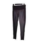 Athleta Black Gleam Tight 2.0 XS Faux Leather Dance Athletic Fitness Tra... - $281.37 MXN