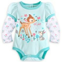 Disney Store Bambi &quot;Oh So Deer&quot; Bodysuit for Baby Sz 9-12mos 12-18mos 18-24mos - £16.02 GBP