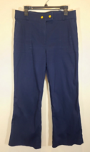 Tory Burch Women’s Navy Blue Wide Leg Trouser Pants Slacks , Size 10 - £24.47 GBP