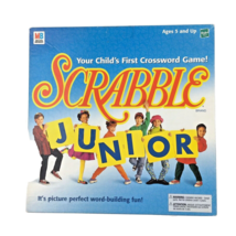 Milton Bradley Scrabble Junior Complete Children Ages 5+ Picture Crosswords - £10.64 GBP