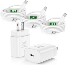 30W 16 15 Charger Super Fast Charging 3Ft 16 15 Pro Max USB C Charger Block 3FT  - $53.59