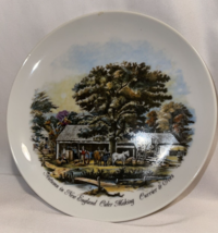 Collectors Plate Currier & Ives Autumn in New England Cider Making Vtg Horses - $11.88