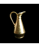 Vintage Mid Century Bud Vase 22K Gold Pearl China Co Hand Decorated Pitc... - $17.93
