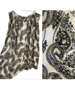 Dennis Basso Skirt 20W 2X Maxi Long Chiffon Layered Paisley Boho Peasant... - $68.00 CAD