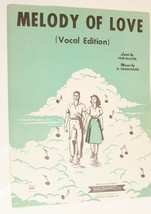 Vintage Melody Of Love Sheet Music 1954 - £3.14 GBP