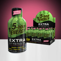 Strawberry Watermelon Extra Strength 5 Hour Energy Shots 12 Pack - £27.45 GBP