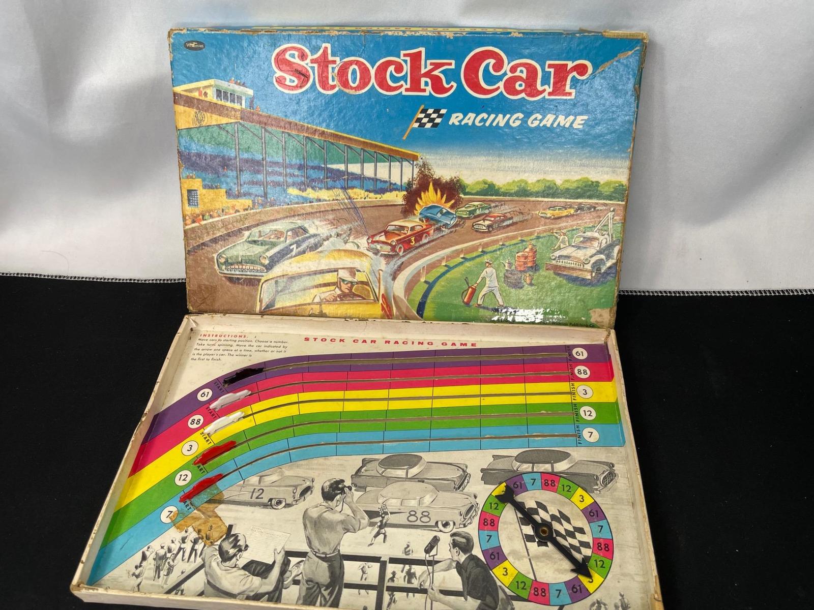 Vintage Whitman Stock Car Racing Game Complete 1956 Works - $15.00