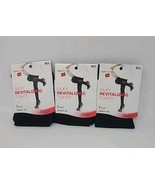 Hanes Silky Revitalizing Tights Opaque Leg M/L Black Graduated Compressi... - $19.80