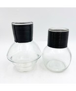 Vintage Glasbake Hottle Carafe Glass And Unbranded bottle Glass With Bla... - £10.21 GBP