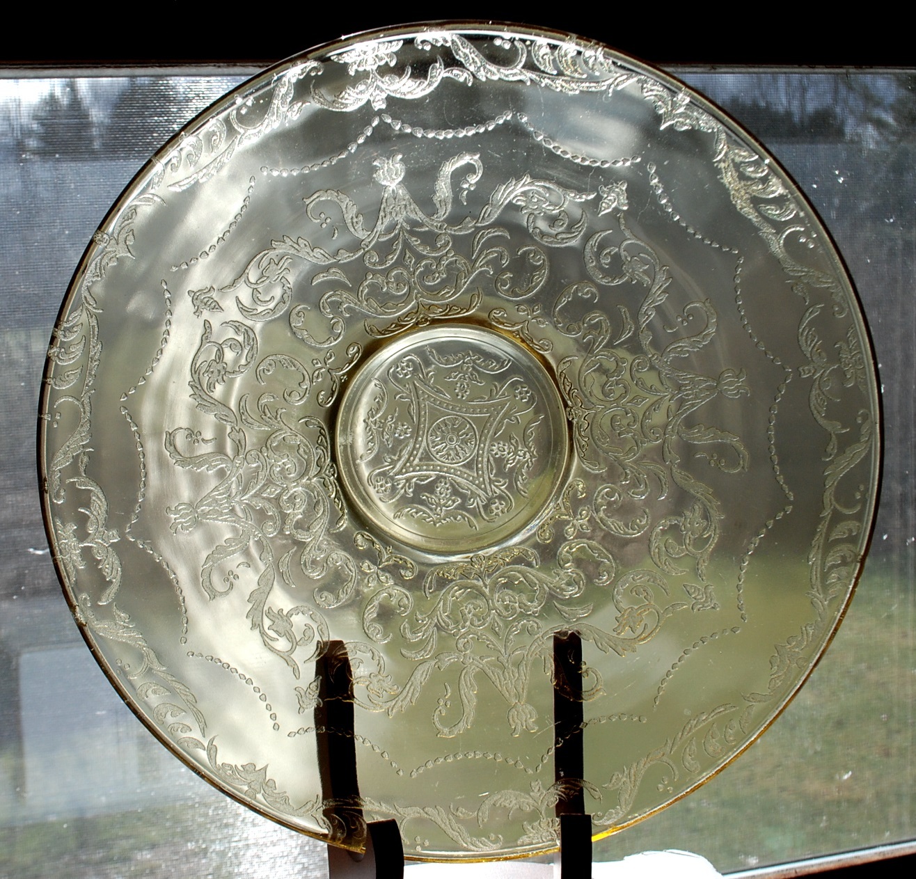 Federal Glass Madrid Amber 11" Console Bowl Depression Glass  Item image 2
