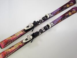 *G) Nordica Axana Woman Violet Skis N Sport XCT Bindings 152cm - $148.49