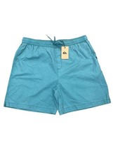 Quiksilver Men Original Taxer WS 18&quot; Shorts Teal Size XL - $24.75