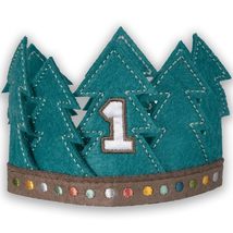 Wilderness Adventure 1st Birthday Party Mini Felt Crown Accessory, 1 Count - £8.59 GBP