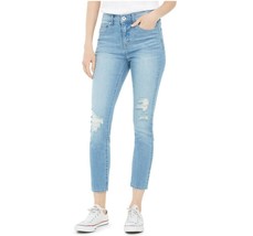 Style &amp; CO Womens 12 Blue Lourdes High Rise Distressed Skinny Ankle Jeans NWT - £11.40 GBP