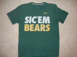 NCAA Baylor Bears Green and Gold NIKE Sic&#39; em Bears T Shirt M  - £13.18 GBP
