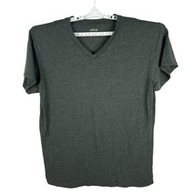 BCG Mens V-Neck T-Shirt 2XL Gray 50% Cotton 50% Polyester Made In El Salvador - £14.69 GBP