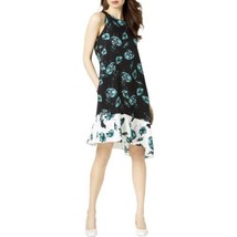 Alfani Womens Asymmetrical Sheath Floral Print Dress  Size 8 Multicolor - £34.92 GBP