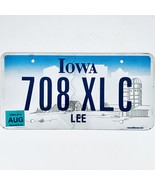 2014  Iowa Lee County Passenger License Plate 708 XLC - $16.82