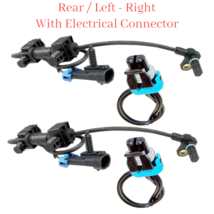 2 X ABS Wheel Speed Sensor Rear L/R W/ Connector Fits Cadillac Chevrolet GMC - £17.03 GBP