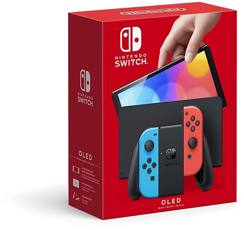 Primary image for Featuring Neon Red And Blue Joy-Cons, The Nintendo Switch Is An Oled Model.