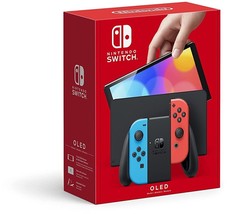 Featuring Neon Red And Blue Joy-Cons, The Nintendo Switch Is An Oled Model. - £357.02 GBP