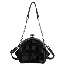 Fashion s Women  Bag Chains female Crossbody Bag Small Kiss Lock Female Handbag  - £148.65 GBP