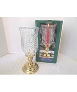 INTERNATIONAL SILVER CO CRYSTAL TREE HURRICANE LAMP GOLDPLATED BASE 11&quot; ... - $23.01 CAD