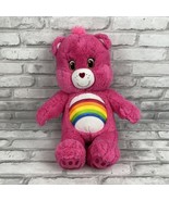 Build A Bear Care Bears Cheer Bear Plush Pink Rainbow Stuffed Animal Toy... - £15.24 GBP