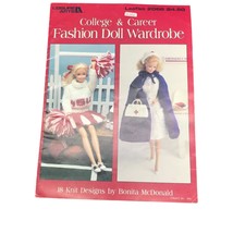 Vintage Thread Crochet Patterns, Fashion Doll College and Career Wardrobe - £9.92 GBP