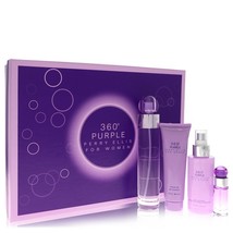 Perry Ellis 360 Purple Perfume By Perry Ellis Gift Set 3.4 oz Eau - £48.48 GBP