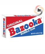 3x Packs Bazooka Classic Original Flavor Chewing Bubble Gum Theater Box ... - $212.04 MXN