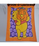 Pooh Pumpkin Flag Halloween Fall Purple Large Double Sided Reversible Vt... - £10.96 GBP