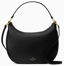 Kate Spade Weston Black Leather Large Shoulder Bag K8453 NWT $399 Retail FS - £117.66 GBP