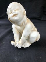 antique bisque porcelain figurine little boy . What a beauty - £42.95 GBP
