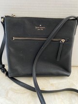 Kate Spade NY Jackson Black Pebbled Leather Crossbody Bag Purse Top Zip - £55.05 GBP