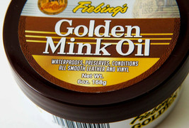 Fiebing&#39;s Golden MINK OIL PASTE waterproof Leather Boot Shoe Conditioner Water - £22.08 GBP