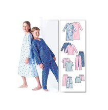 McCalls Sewing Pattern 6227 Pajamas Nightshirt Top Shots Pants Child 12-16 - £7.10 GBP