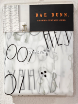 Halloween Rae Dunn Ghost HEY BOOPeva Vinyl Shower Curtain Liner 72&quot; - $21.99