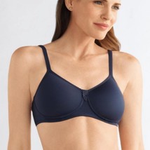 AMOENA 44425 Lara Wire-free Soft Bra Sz 40D Dark Blue - $25.99