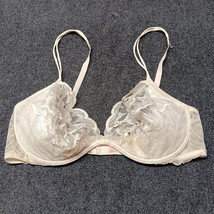 Victoria Secret Bra Women 38D Off White Underwired Lace - £13.02 GBP