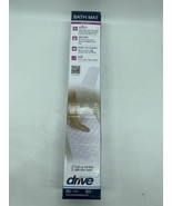 Drive White Bath Safety Mat 15.75&quot; x 35.5&quot; Size Slip Proof Material - $10.65