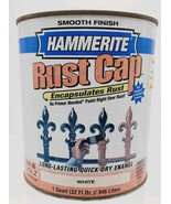 RARE HTF Hammerite Rust Cap White Smooth Finish Paint Quart - $225.58