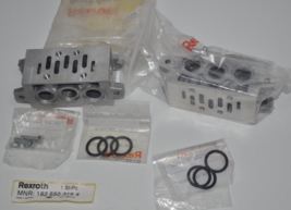 New Lot of 2 Bosch Rexroth 182 550 314 4 Aluminum Manifold Blocks - $723.59 MXN