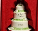 Lenox Our First Christmas Together 2022 Cake Porcelain Holiday Ornament ... - £15.63 GBP
