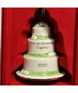 Lenox Our First Christmas Together 2022 Cake Porcelain Holiday Ornament ... - £15.52 GBP