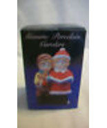 PORCELAIN CHRISTMAS CAROLERS FIGRUINE, BNIB - $14.25