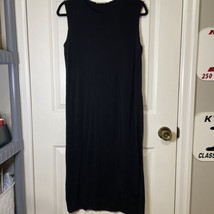 ACNE STUDIOS size XXS Fluid Black Viscose Jersey Maxi Dress Minimalist - $92.57